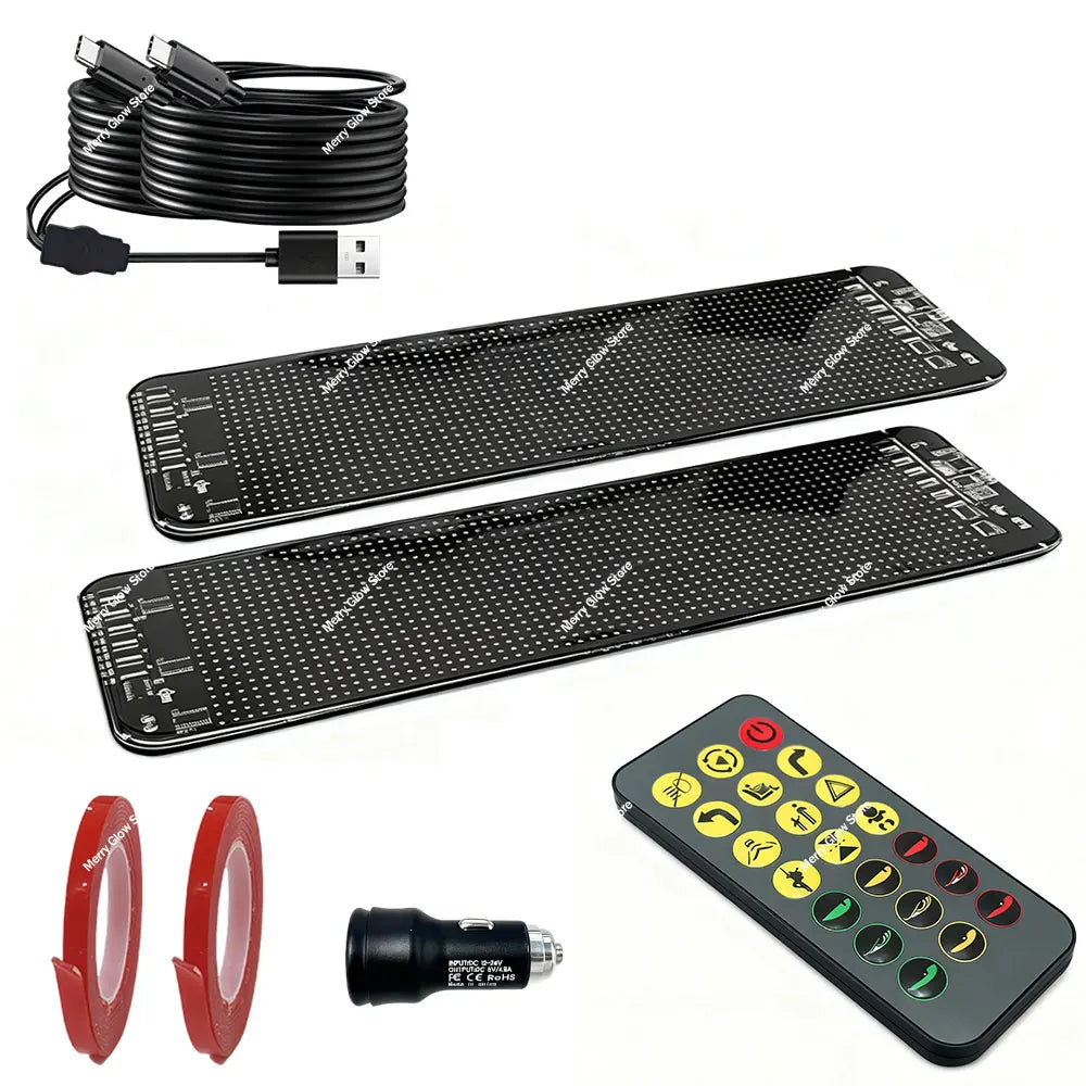 LED Car Sign Pixel Matrix Panel DIY Bluetooth App Control