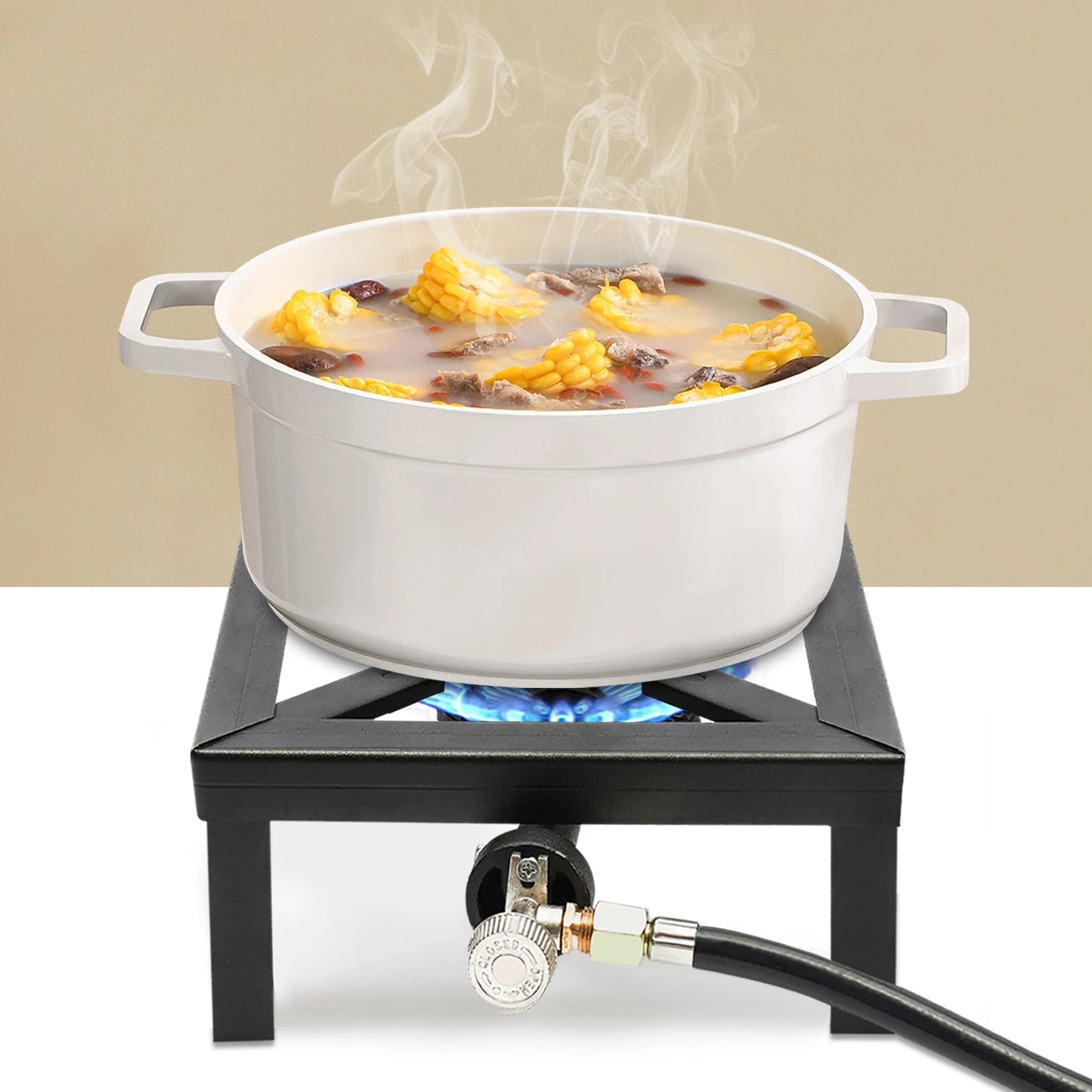 Portable Single Burner Propane Gas Stove With Regulator