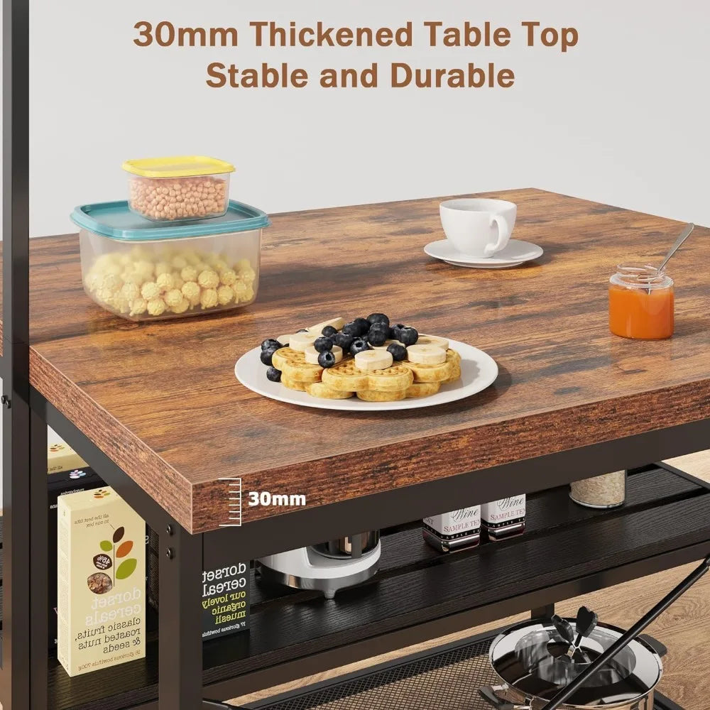 Kitchen Island With Storage And Seating Microwave Oven Stand