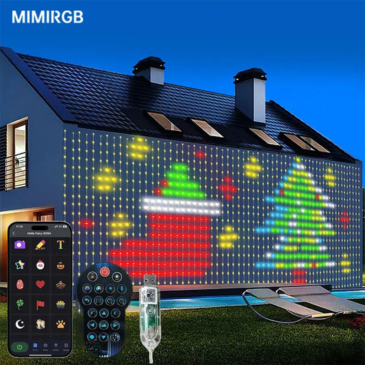 MIMIRGB Smart RGB LED Curtain Lights with App Control USB