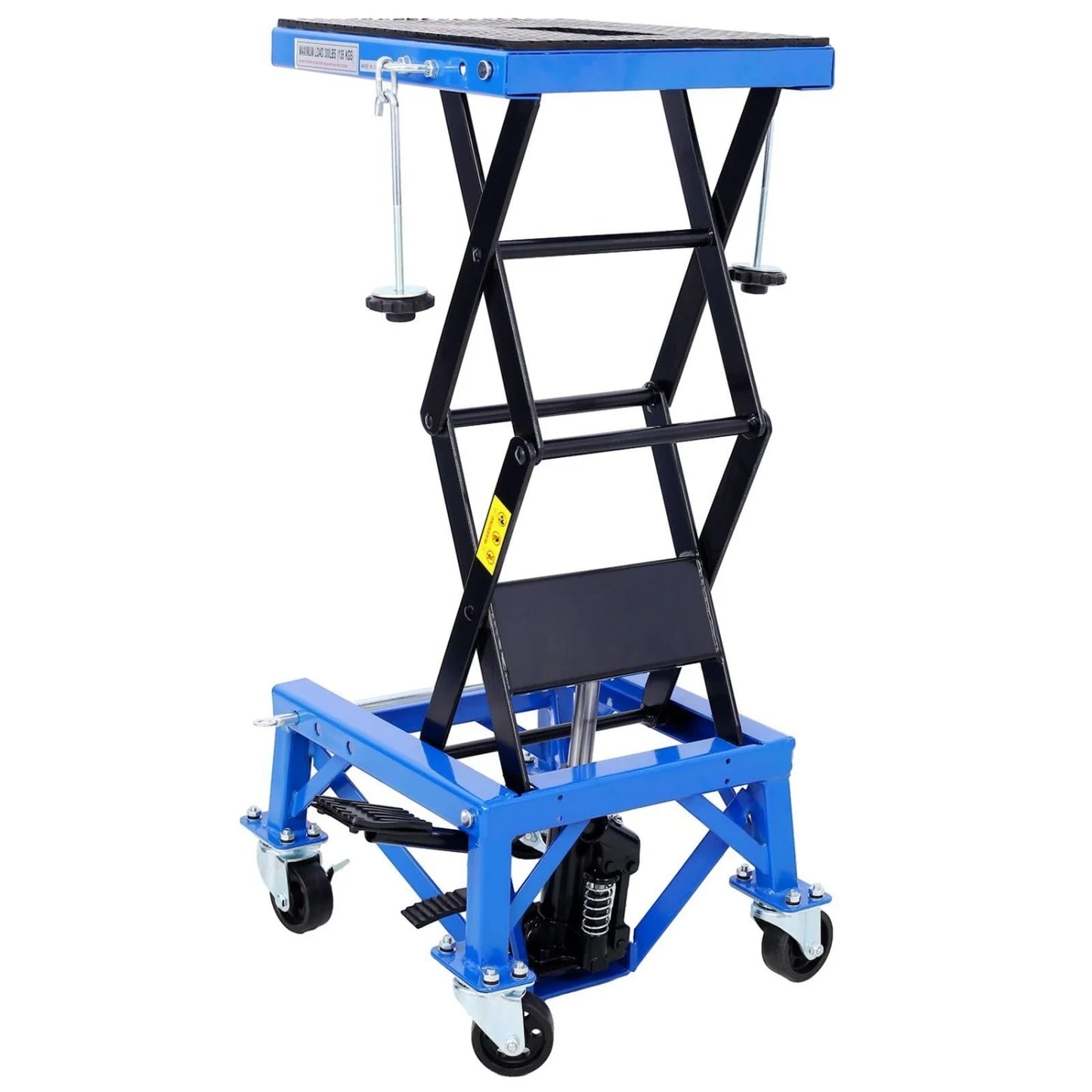 HiMISS Hydraulic Motorcycle Lift 350 Lb Capacity Foot Pedal