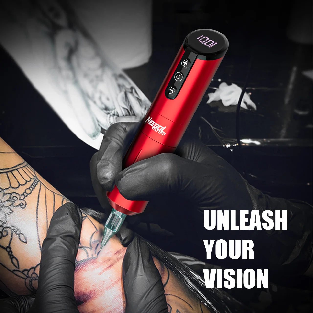Neebol Unibody Wireless Tattoo Pen Kit With Needles