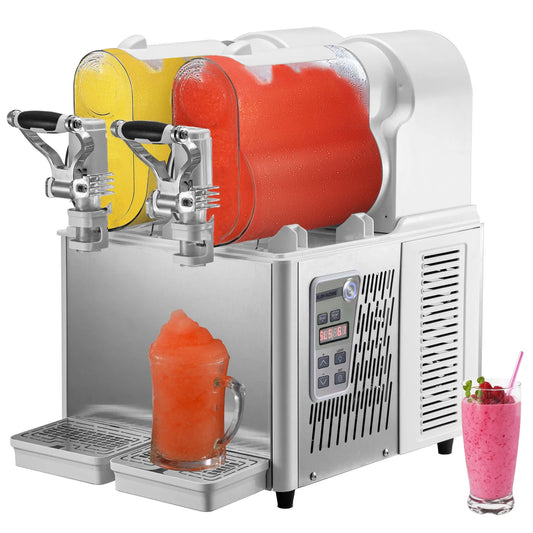 SucceBuy Slushie Machine Jar Frozen Drink Dispenser Cold