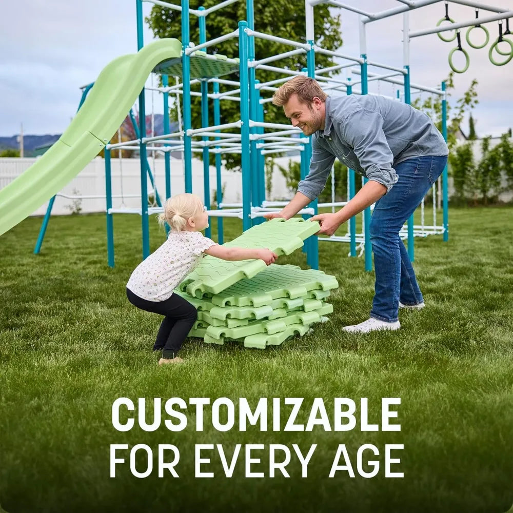 Hign-concerned Modular Jungle Gym Set Outdoor Playset Swing
