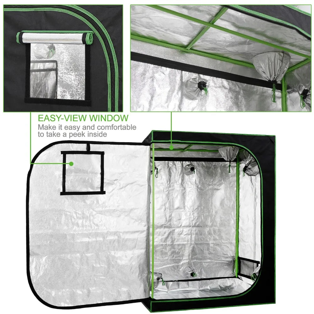 Hydroponic Grow Tent With Waterproof Floor Tray Indoor