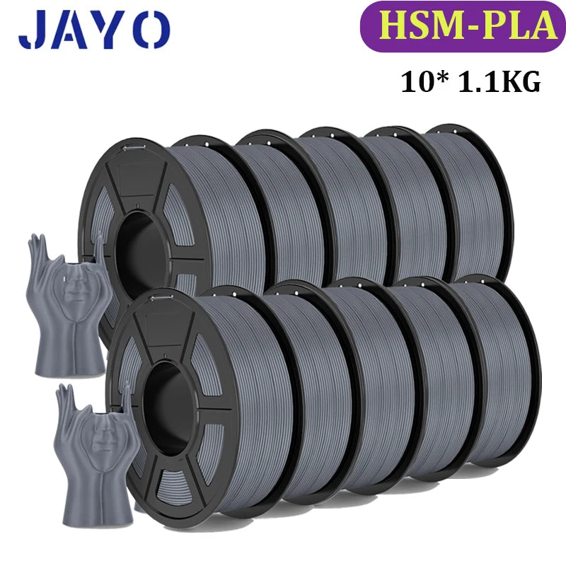 JAYO PLA Plus Filament 10 Rolls High Speed Matte 3D