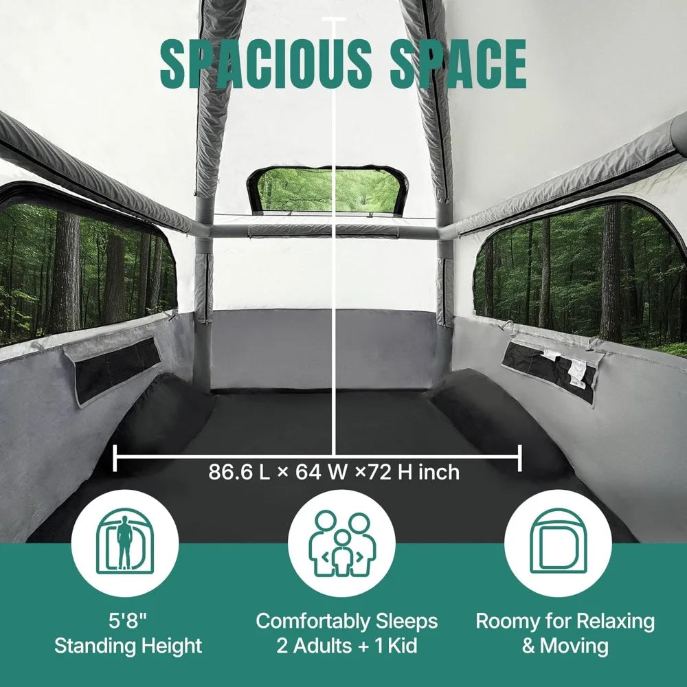 Inflatable Waterproof Truck Bed Tent For Family Camping