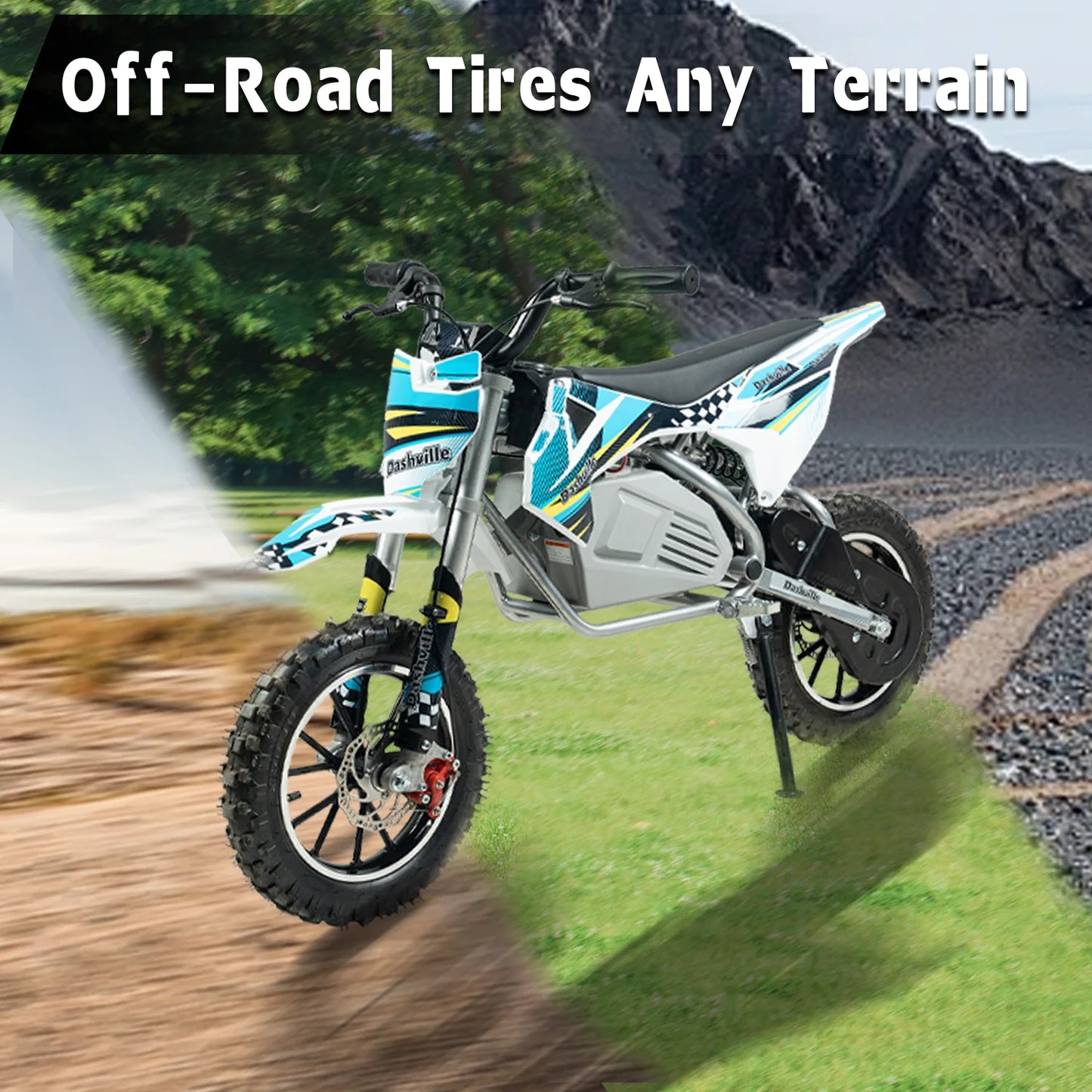 Dashville Electric Dirt Bike For Kids Off Road Suspension