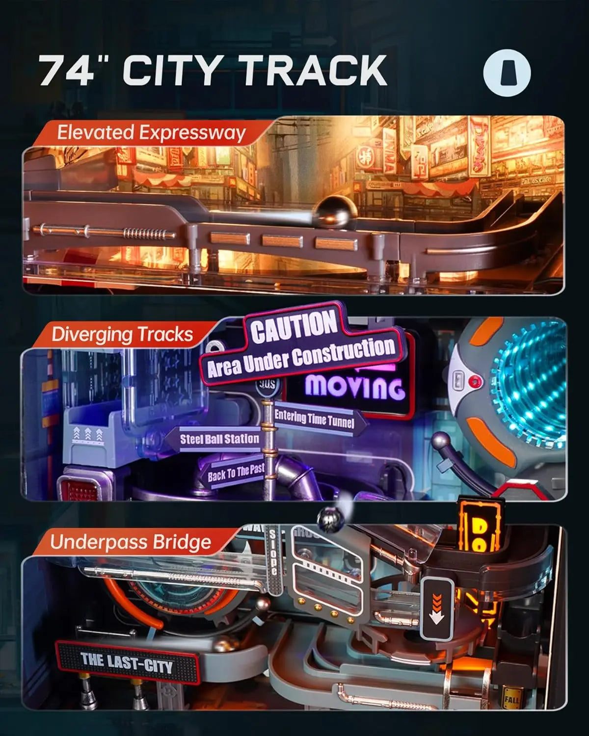 Robotime The Last City Parallel World Marble Run 3D Toy