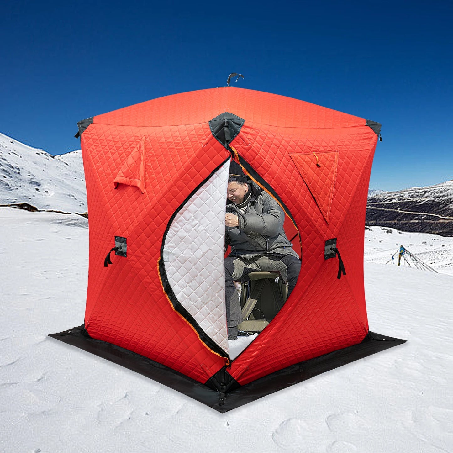 Hign-concerned Ice Fishing Tent Insulated Portable Shelter