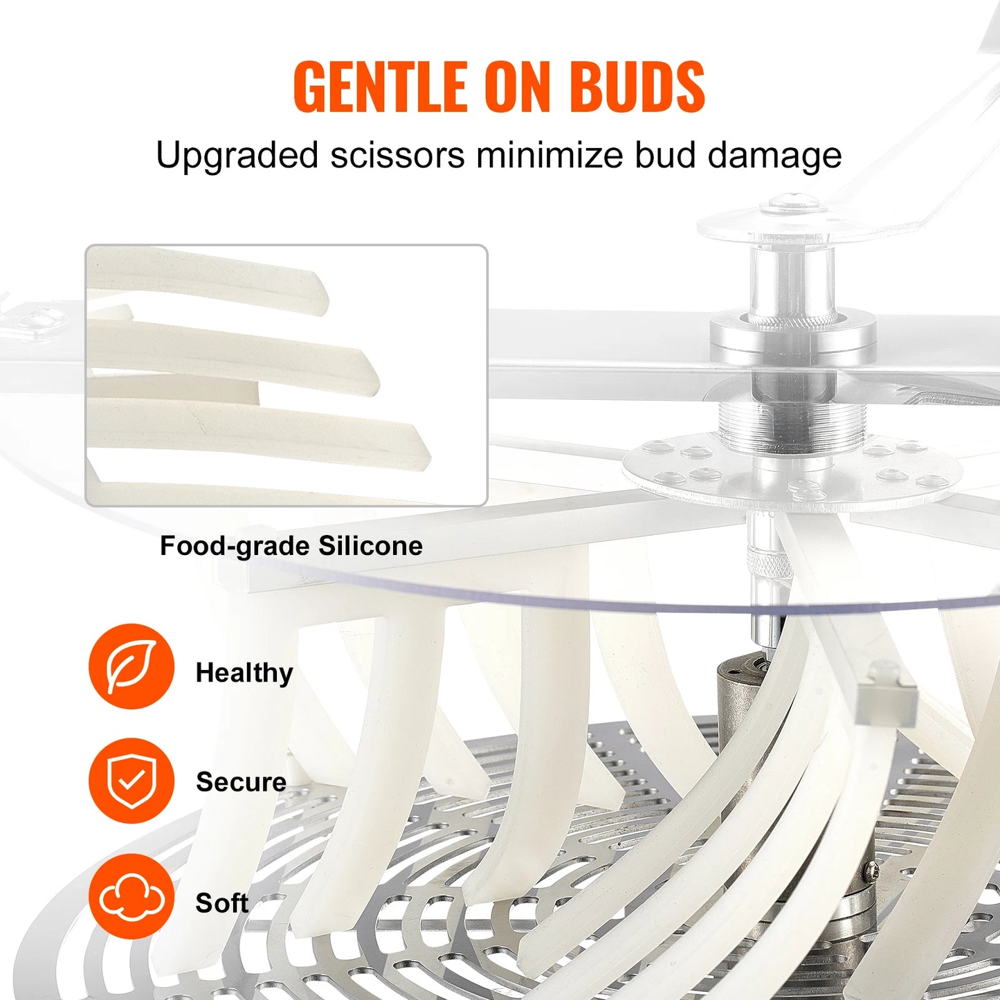 SucceBuy Bowl Trimmer Bud Trimmer Stainless Steel Blades