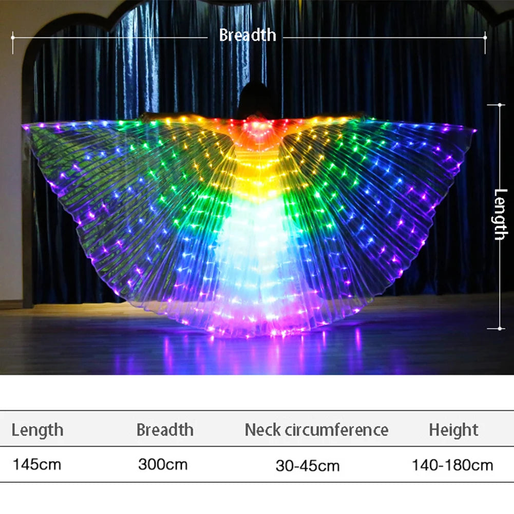 YOUTHINKE LED Luminous Butterfly Dance Wings Stage Prop