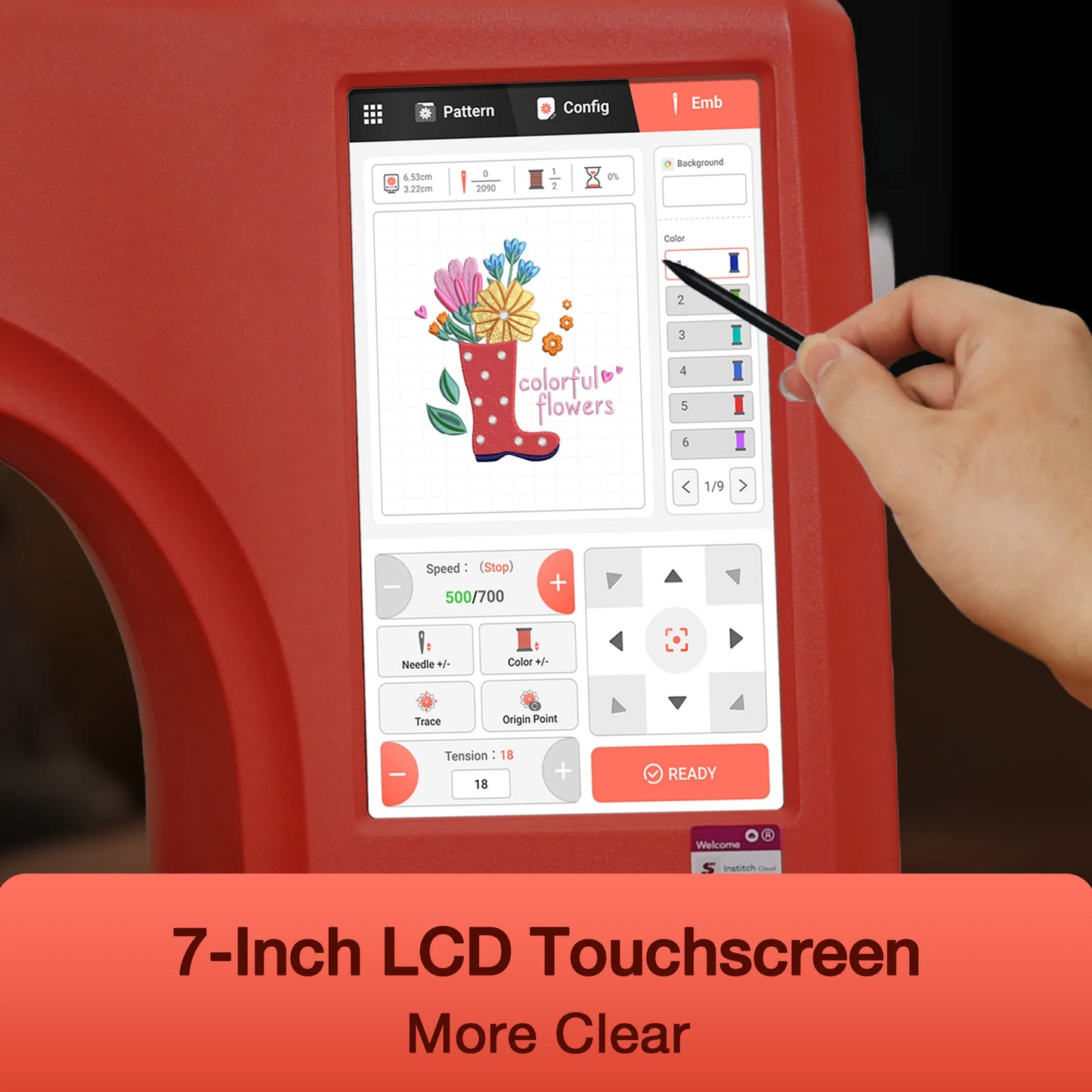 Poolin Computerized Embroidery Machine EOC06 RE Automated