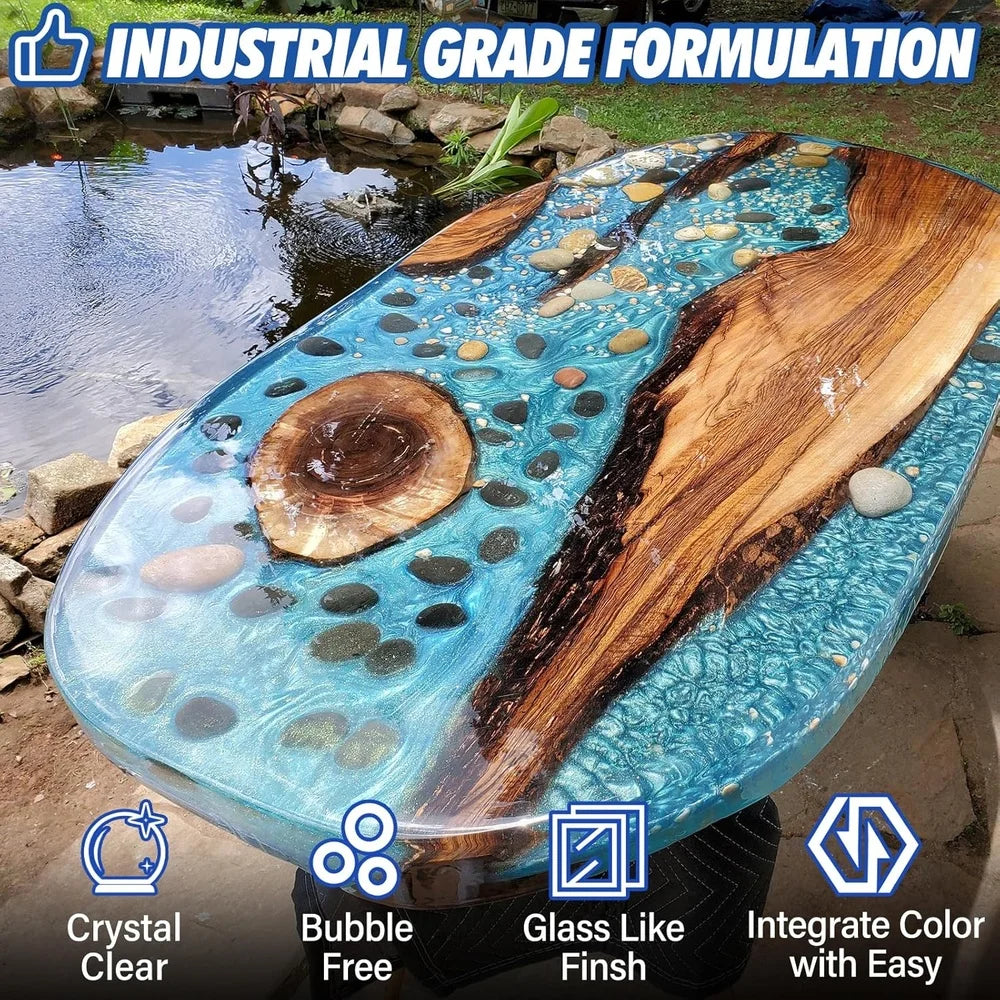 XMSJ Deep Pour Epoxy Resin Kit Industrial Grade Clear