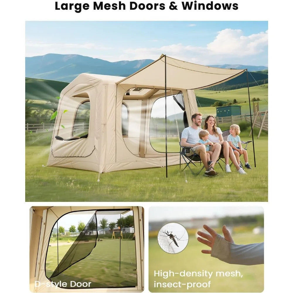 Building Inflatable SUV Camper Tent Two in One Quick Setup