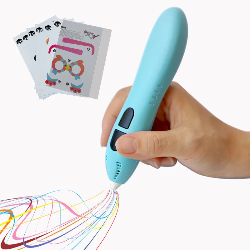 SETOOKJ 3D Printing Pen Low Temp With 12 Color PCL Filament