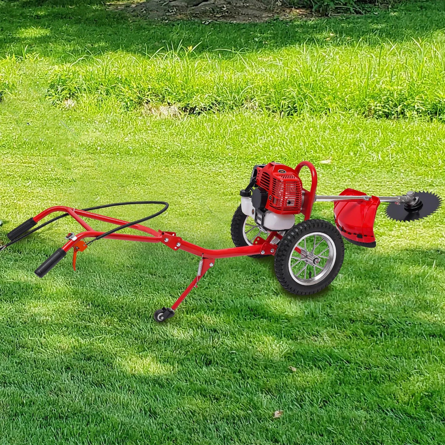 Two Stroke 49cc Gas Grass Trimmer And Brush Cutter Pro