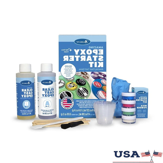 XMSJ Epoxy Starter Kit Resin Crafting Set With 2 Part Epoxy