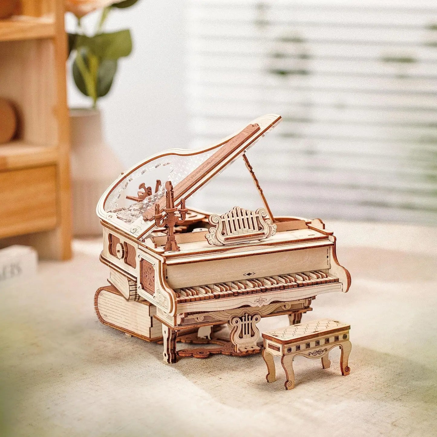 Robotime Rokr Magic Piano 3D Puzzles Desk Decor Gift