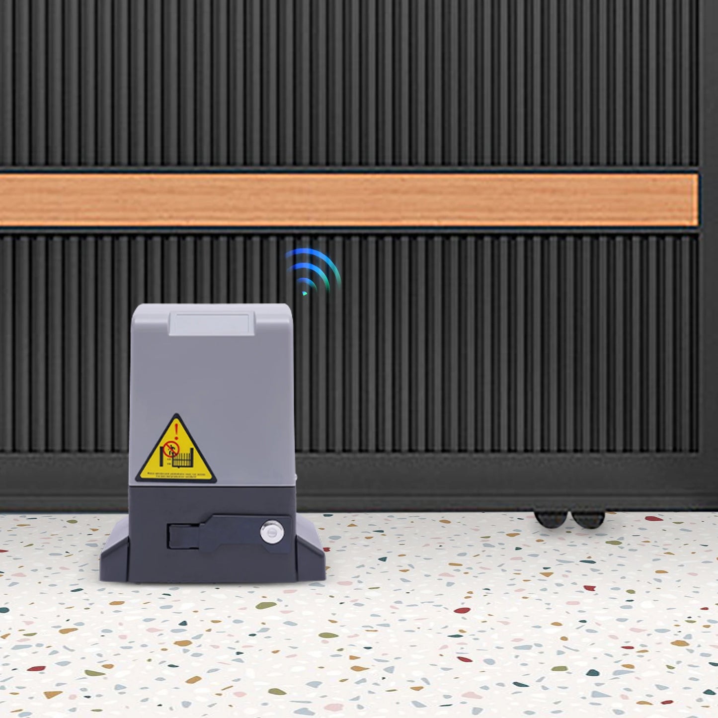 550W 1200kg Electric Sliding Gate Opener With 6 Gear Racks