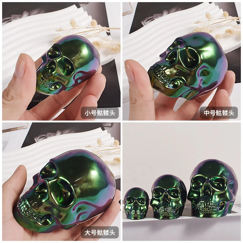 LIEBE ENGEL Skeleton Head Mold Silicone For Epoxy Resin