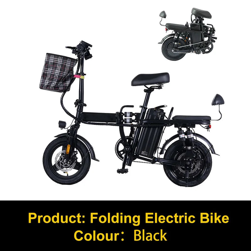Foldable Portable Electric Bike 48V 500W For Adults