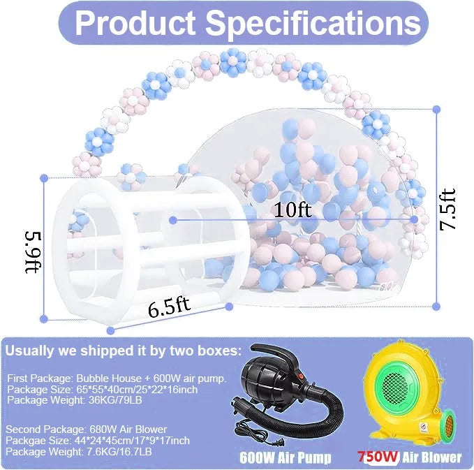 Ejia Commercial Inflatable Bubble House Tent With Blower