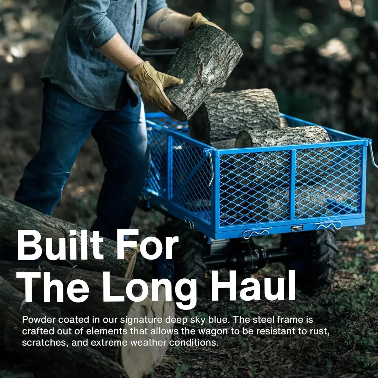 XMSJ Utility Service Cart Wheelbarrow Power 48V Electric