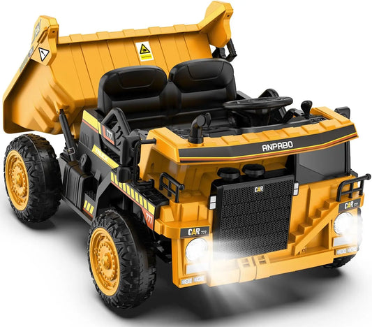 SHXI Ride On Dump Truck 12V With Remote Control And Dump Bed