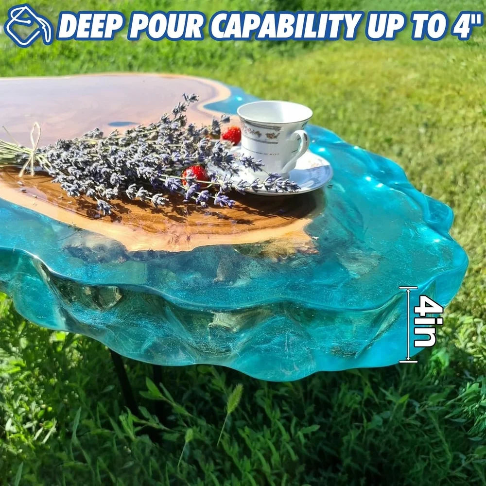 XMSJ Deep Pour Epoxy Resin Kit Industrial Grade Clear