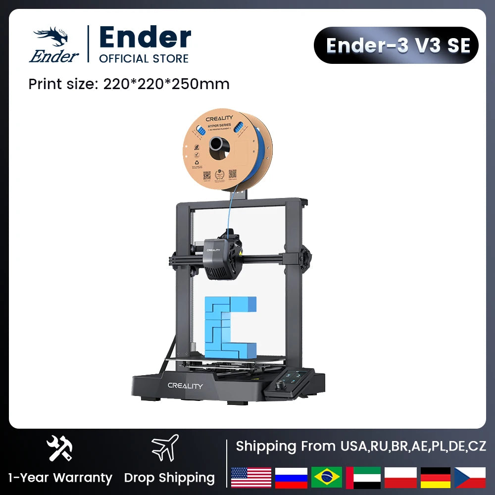 Creality Ender-3 V3 SE 3D Printer With Dual Z-Axis Auto Leveling