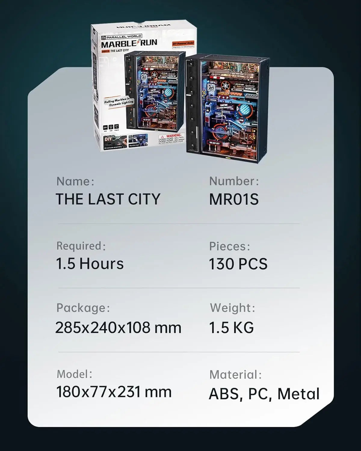 Robotime The Last City Parallel World Marble Run 3D Toy