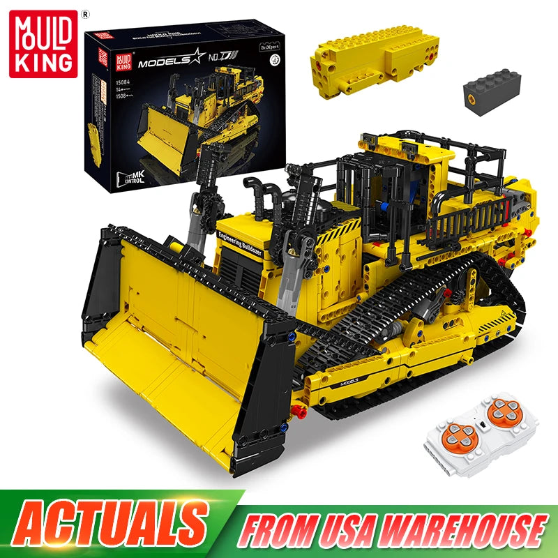 Mould King 15084 RC Bulldozer Building Block Set Toy