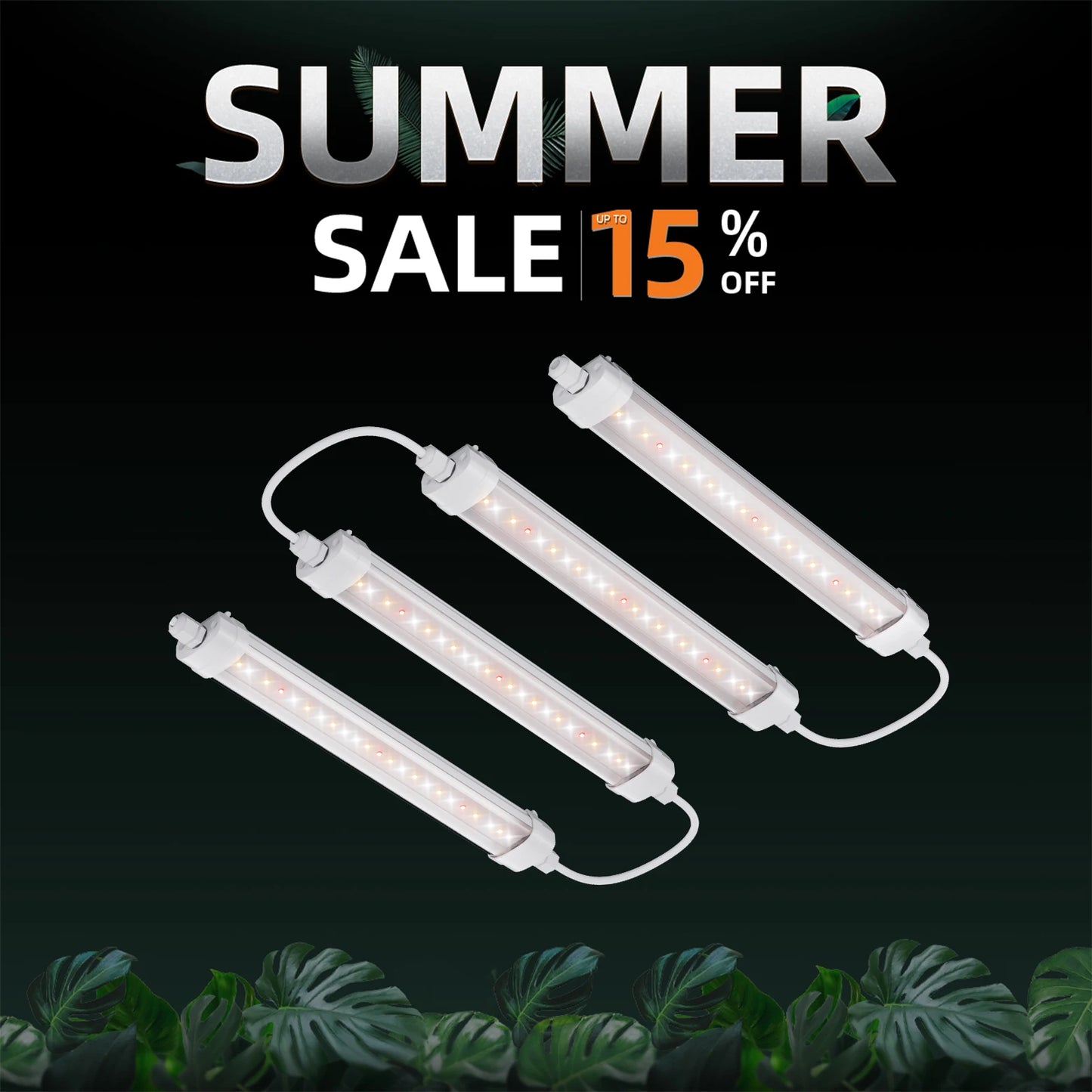 Spider Farmer Glow30 LED Grow Light 4 Bar System for Veg