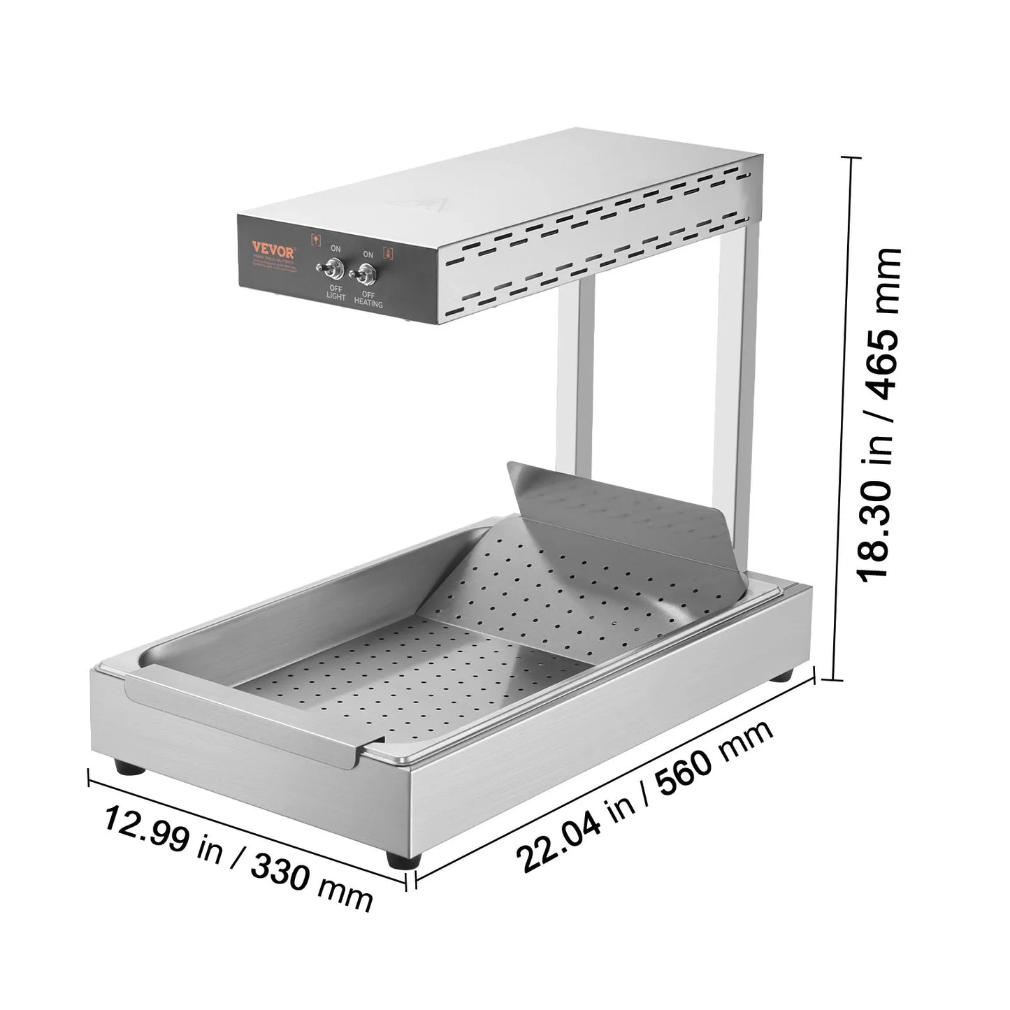 Succebuy French Fry Warmer Countertop Fries 104 122 F