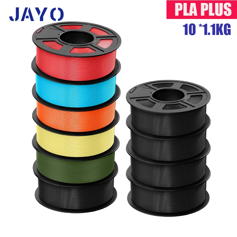 JAYO PLA Plus Filament 10 Rolls High Speed Matte 3D