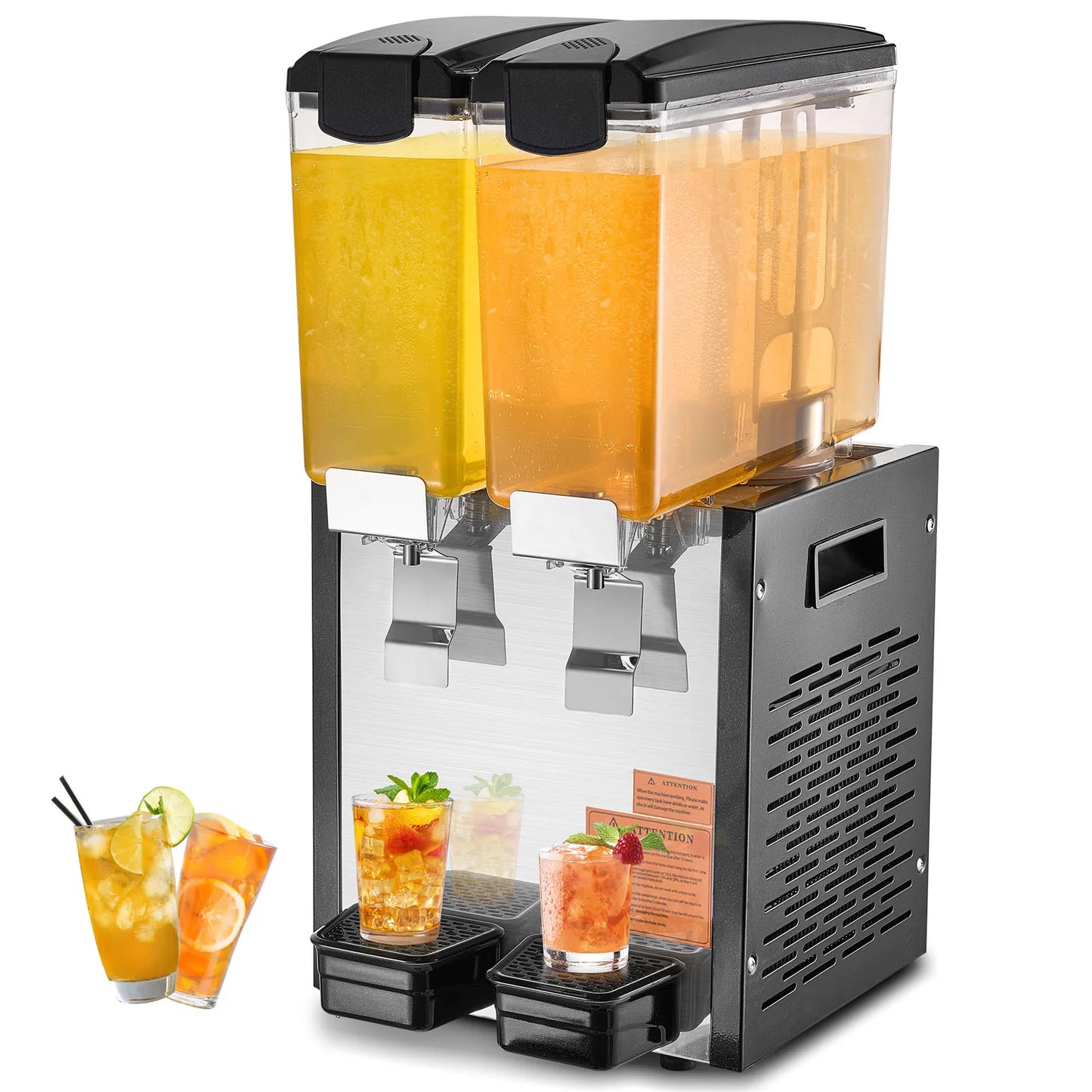 SucceBuy Commercial Beverage Dispenser Stainless Steel