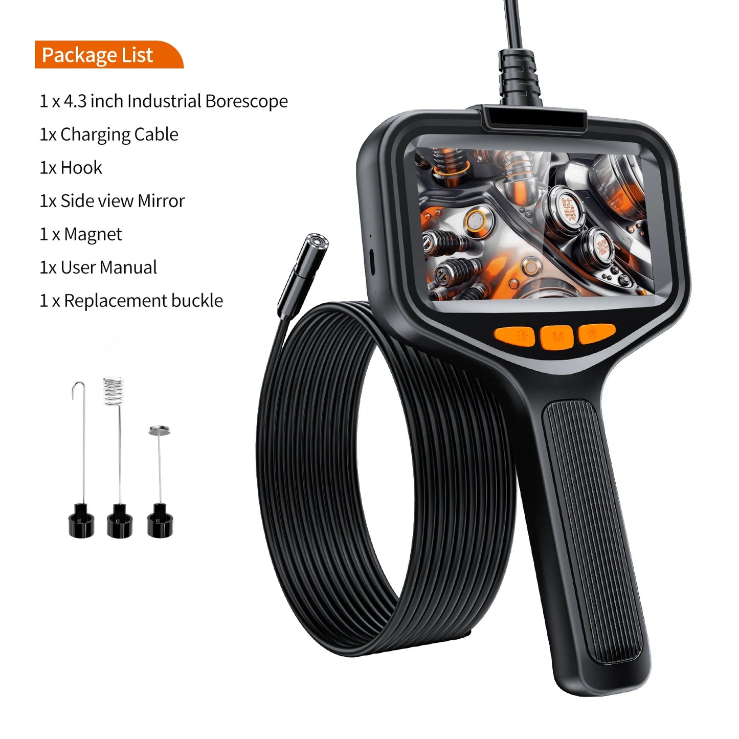 GUANMOU Borescope IP67 1080P Waterproof Sewer Inspection