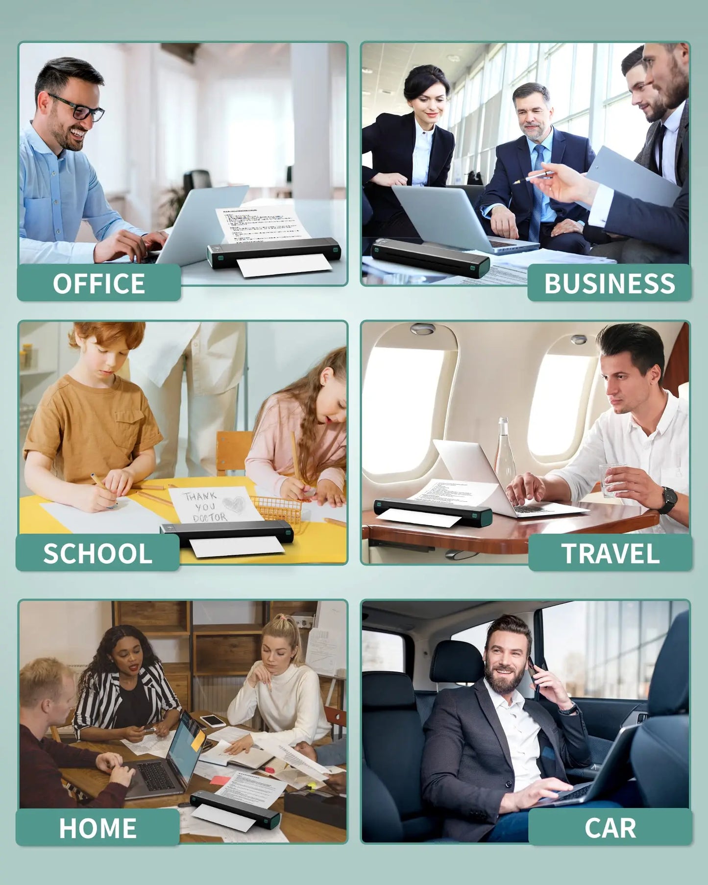 Phomemo M08F Portable Bluetooth Thermal Printer for Office