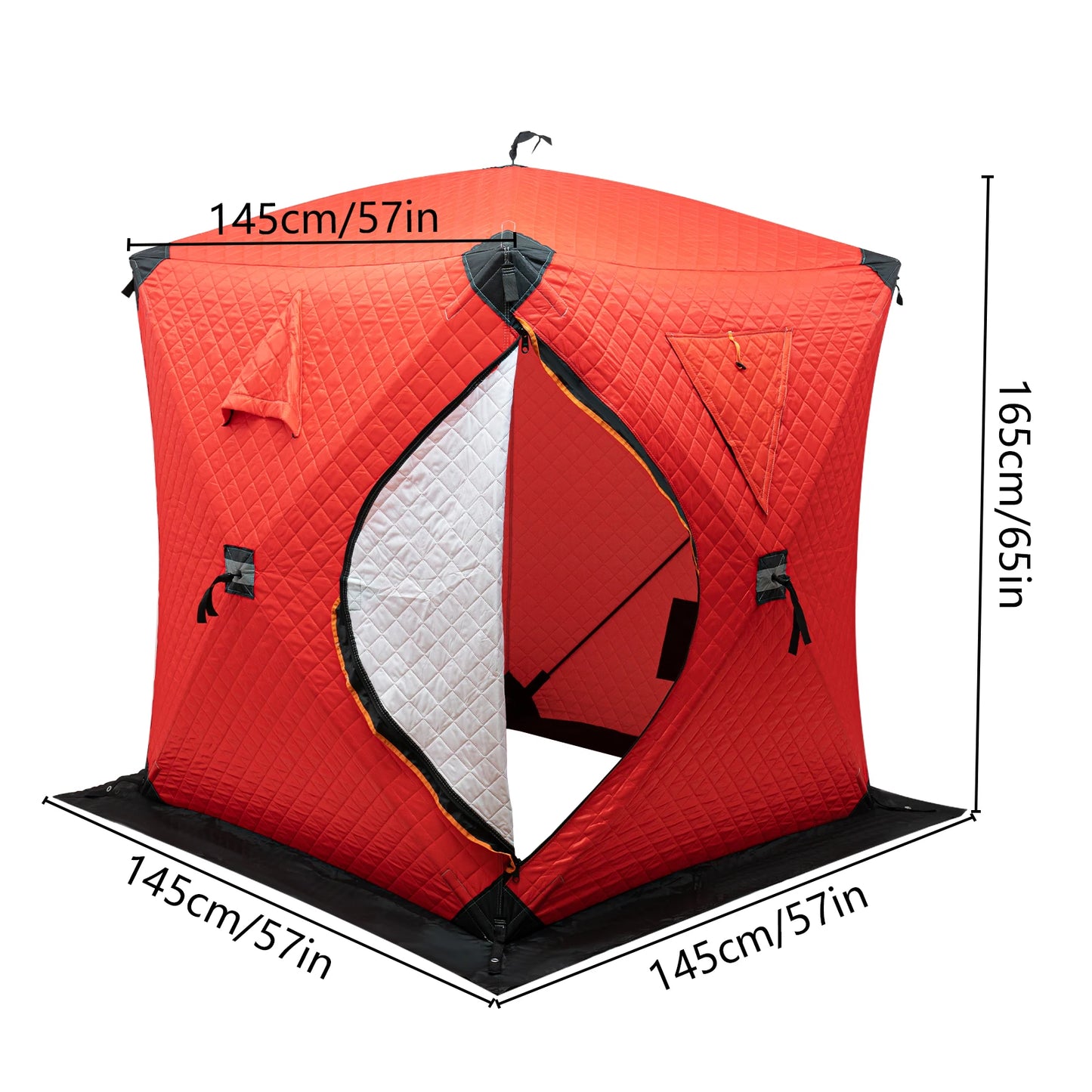 Hign-concerned Ice Fishing Tent Insulated Portable Shelter