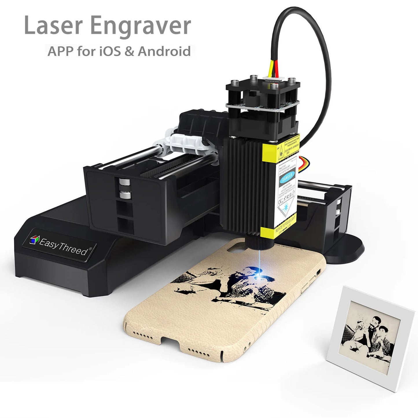 Portable Laser Engraving Machine Wood USB Bluetooth 2W