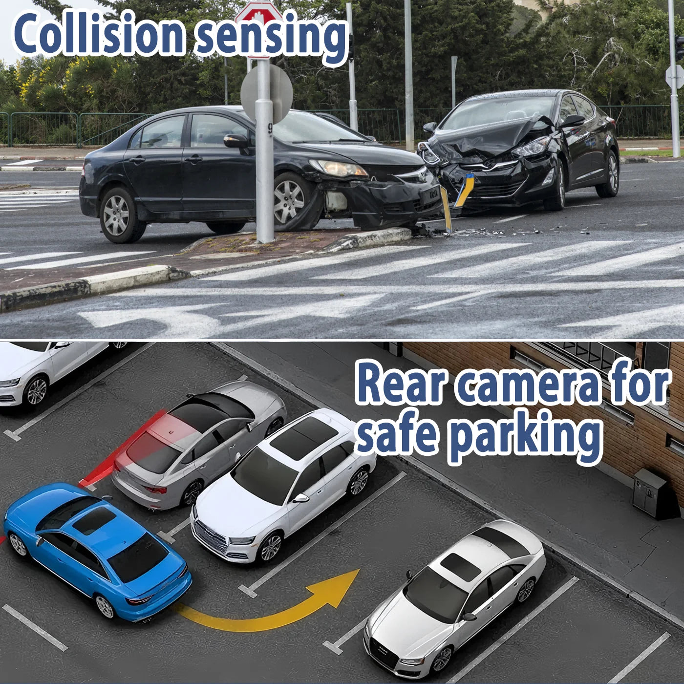 Hoemyer 1080P 4 Channel Car DVR With Night Vision Display