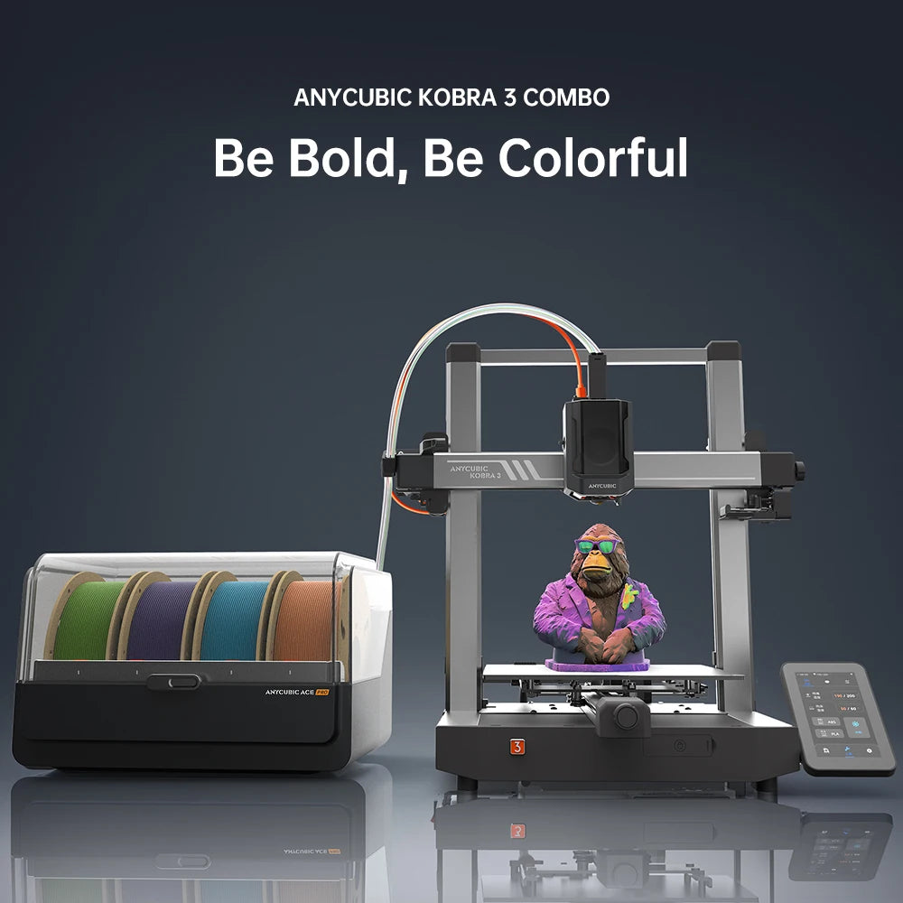 ANYCUBIC Kobra 3 Combo AE Version FDM 3D Printer Pro