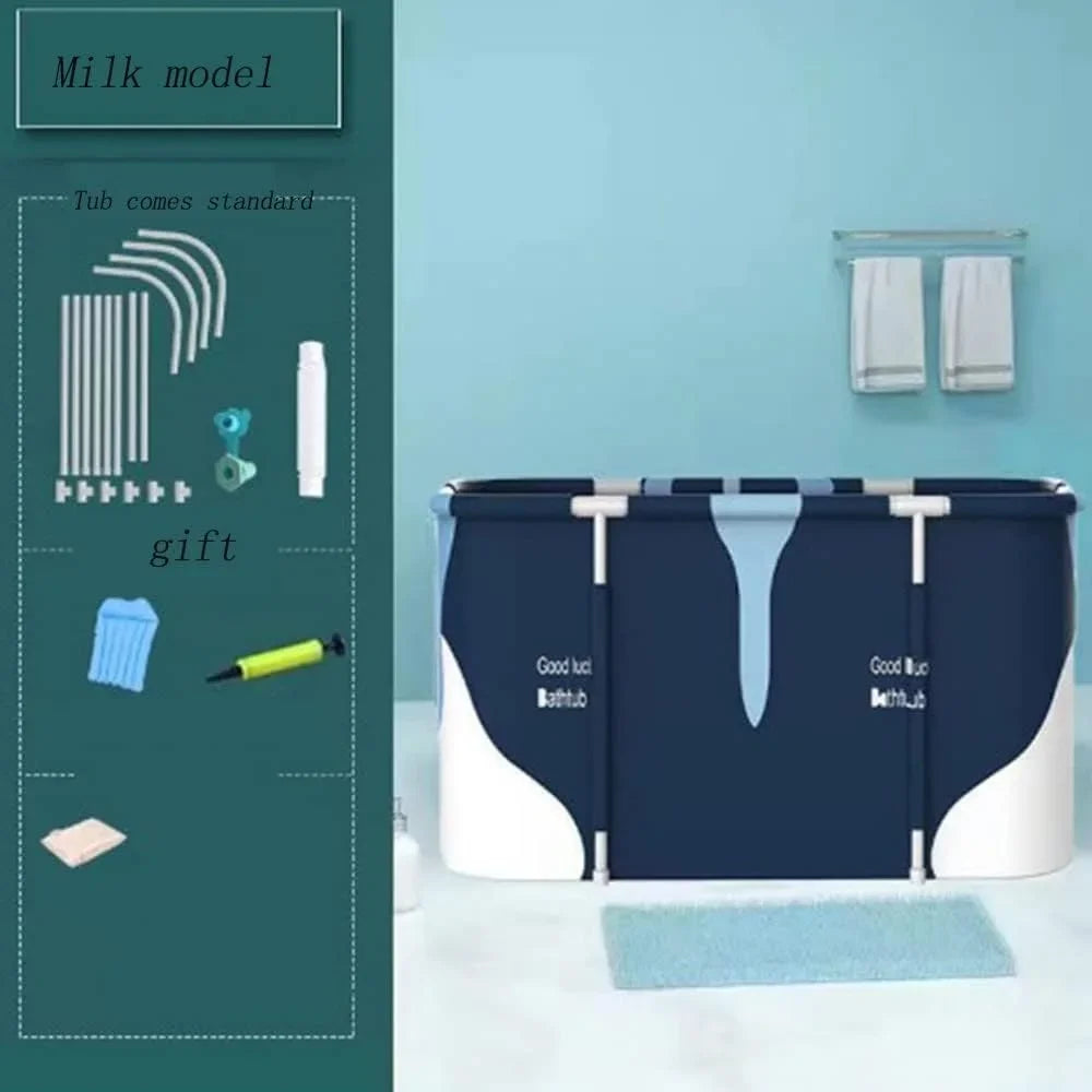 XMSJ Portable Folding Inflatable Bathtub for Indoor Spa