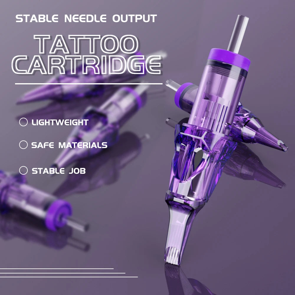 Gold Plume Tattoo Cartridge Needles 50 Set Rl Rs M1