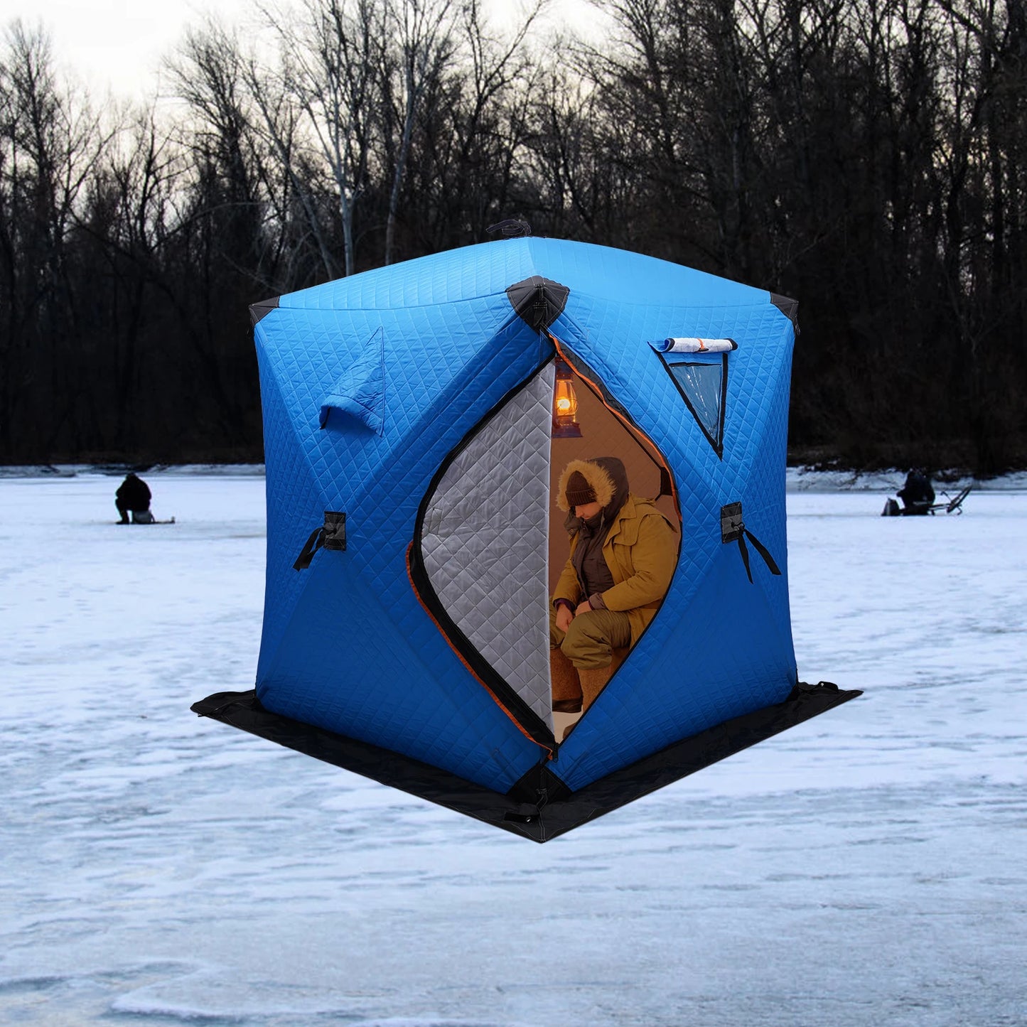Hign-concerned Ice Fishing Tent Insulated Portable Shelter