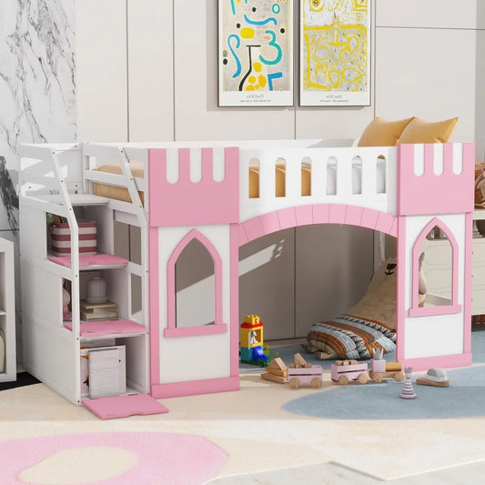 Harper And Bright Designs Loft Bed With Storage Window