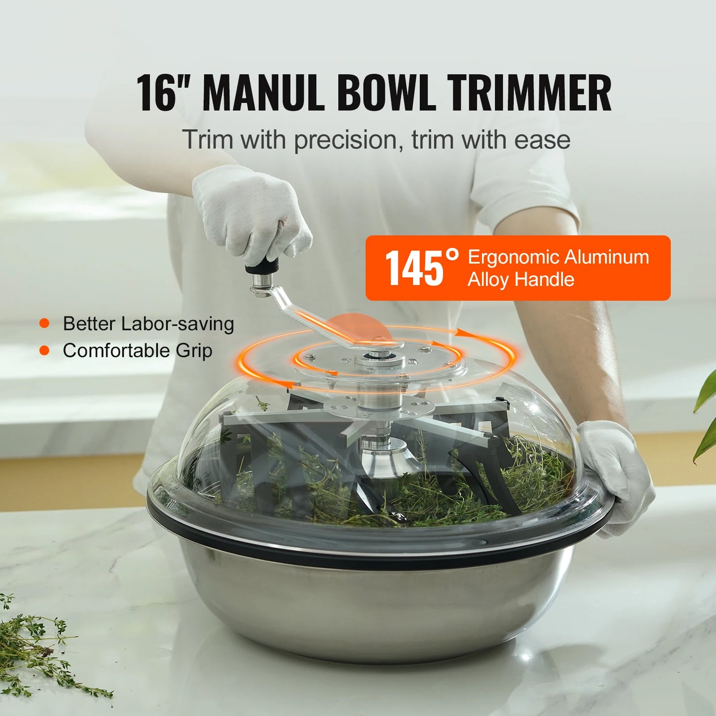 SucceBuy Leaf Bowl Trimmer Manual Bud Cutter Blades Pro