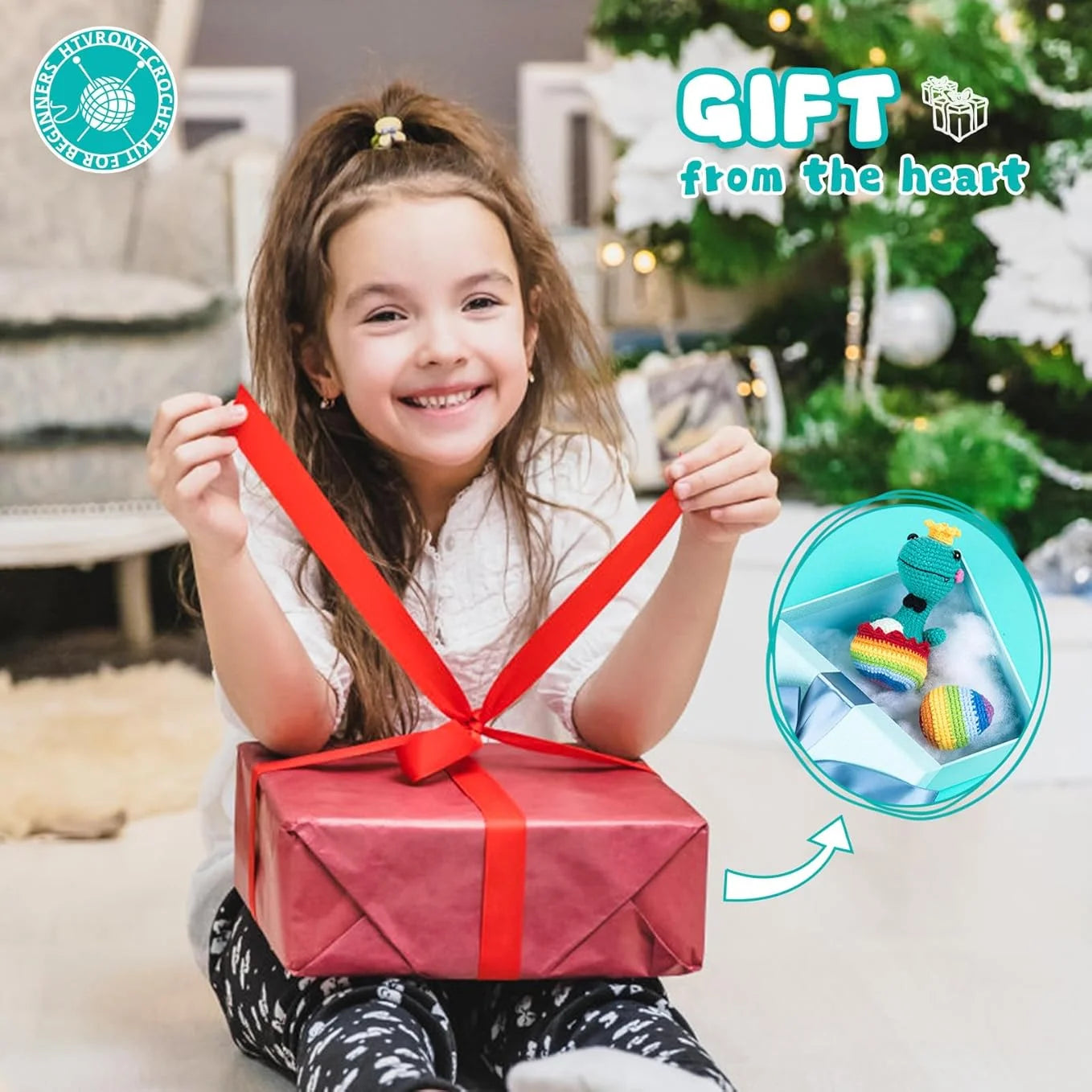 HTVRONT Crochet Kit For Beginners With Video Tutorial