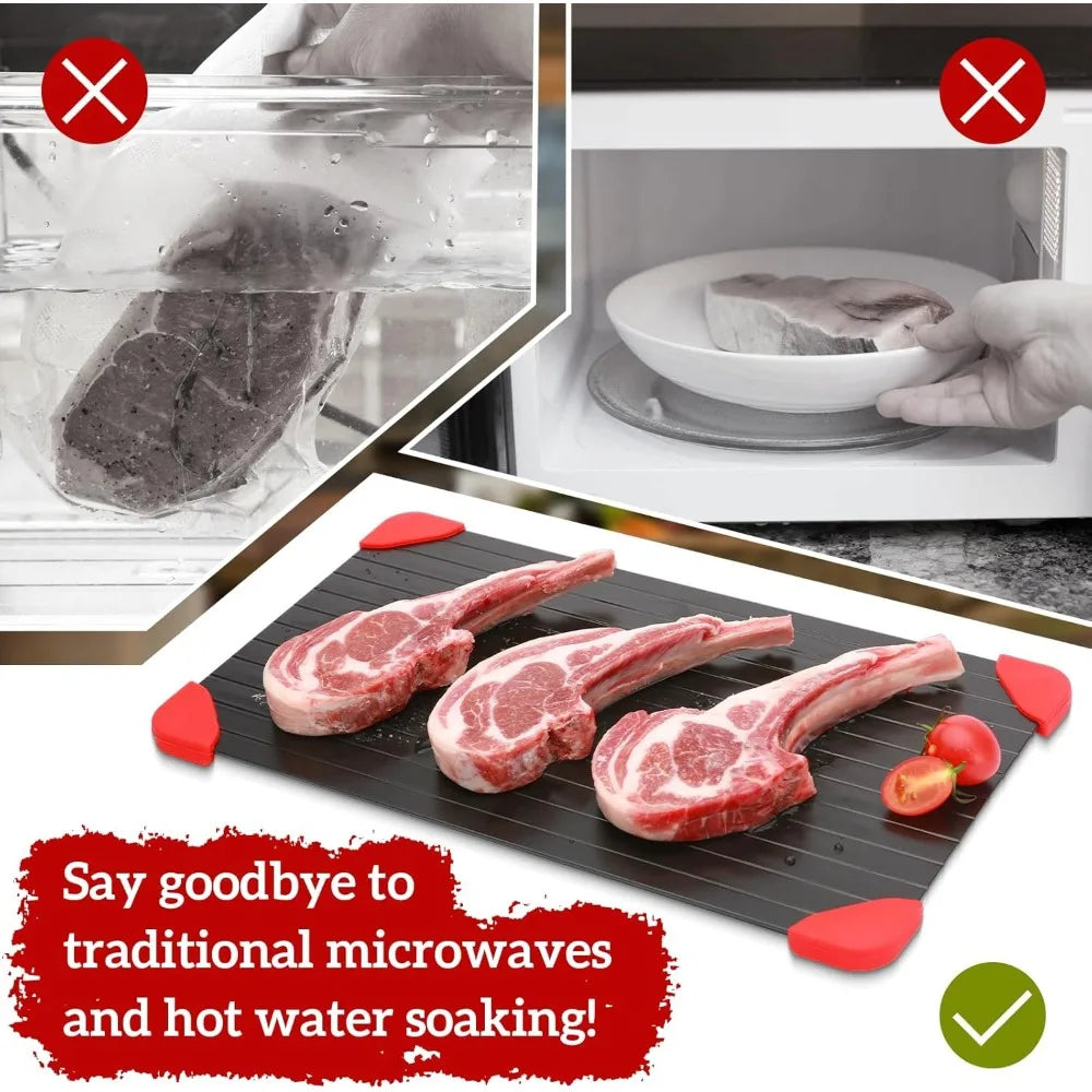 Frozen Meat Defrosting Tray Natural Quick Thaw Plate Kitchen